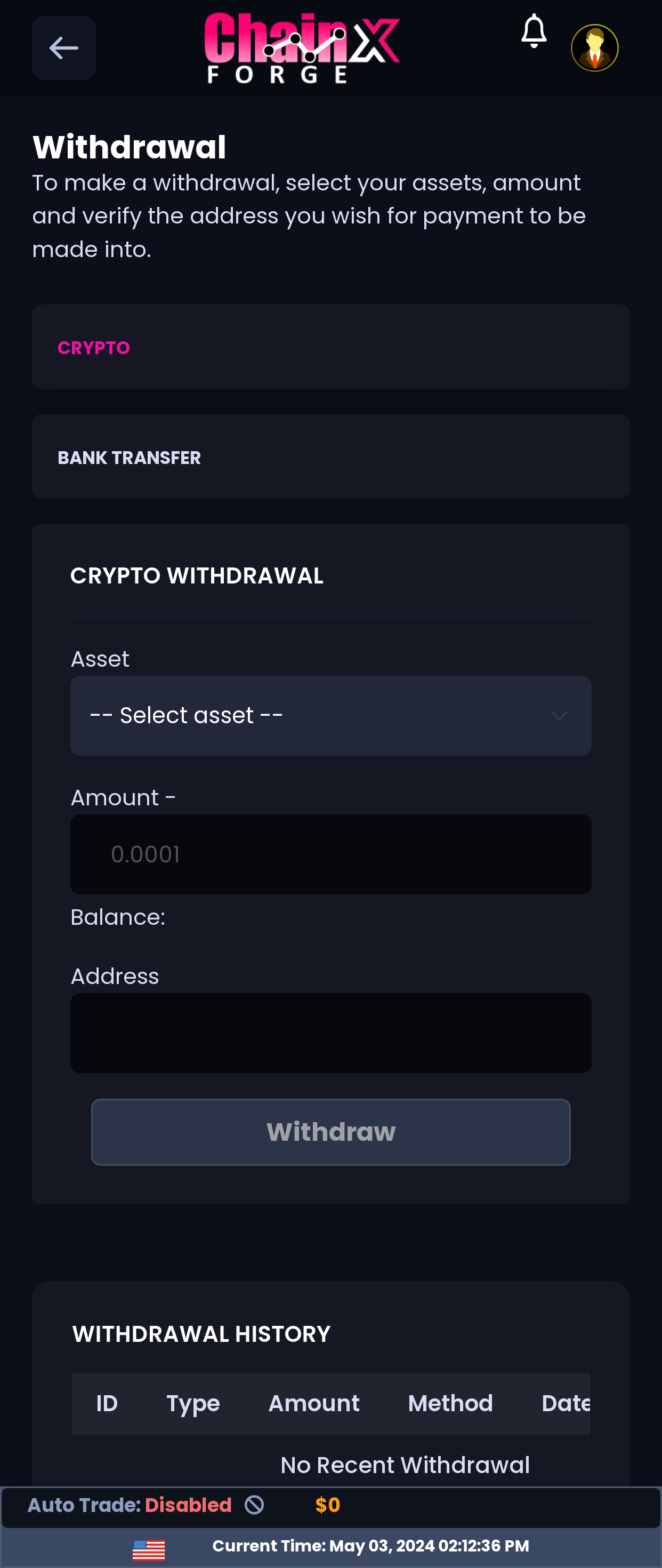 Withdraw