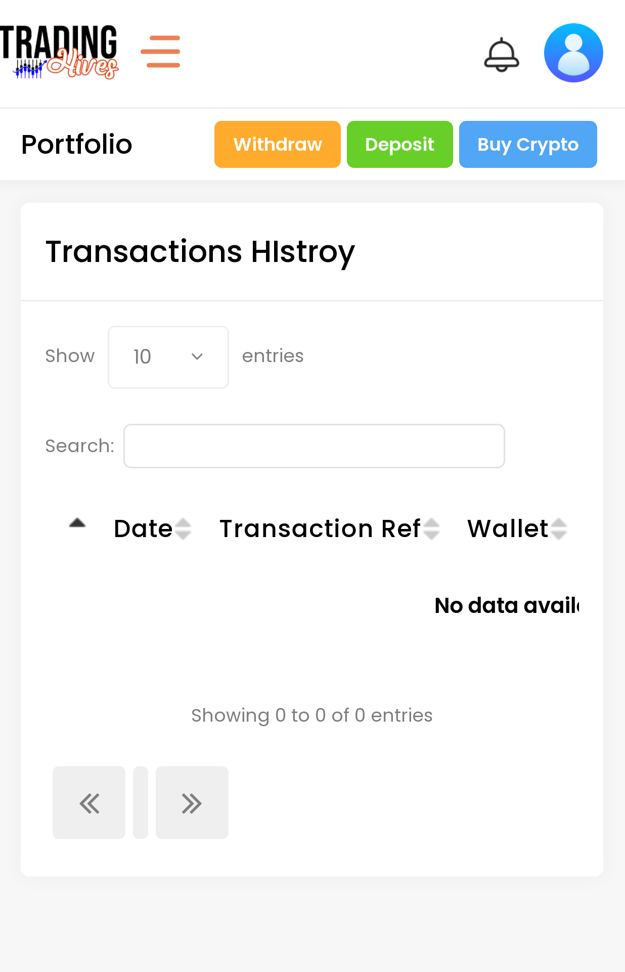 Transaction History  