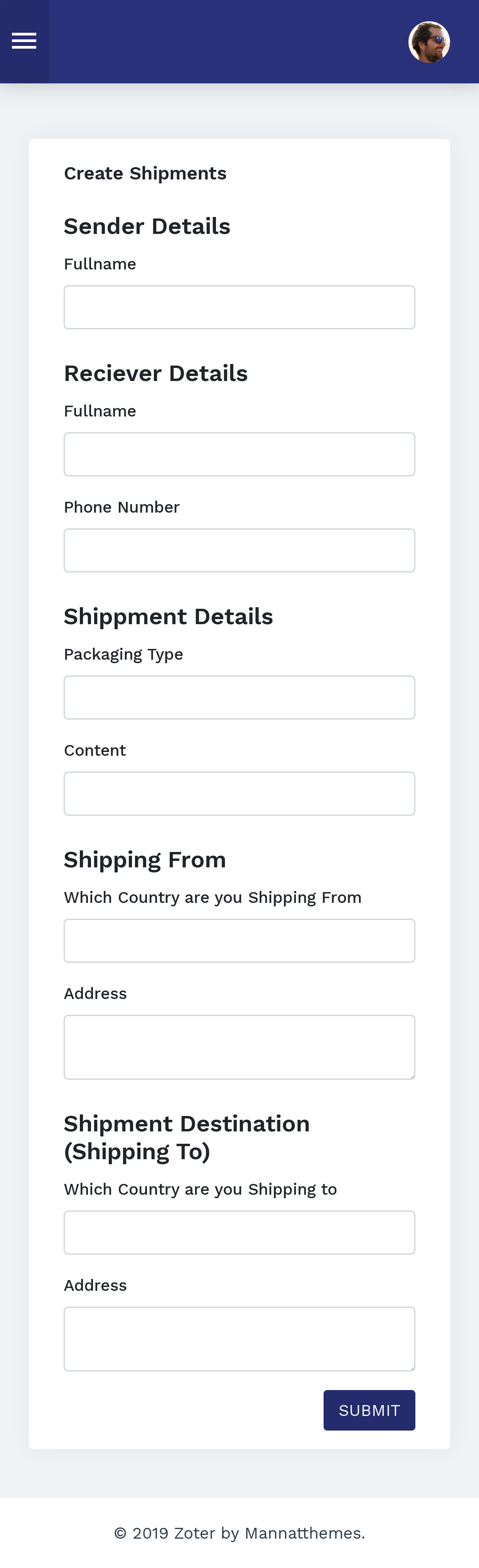 Create Shipments 