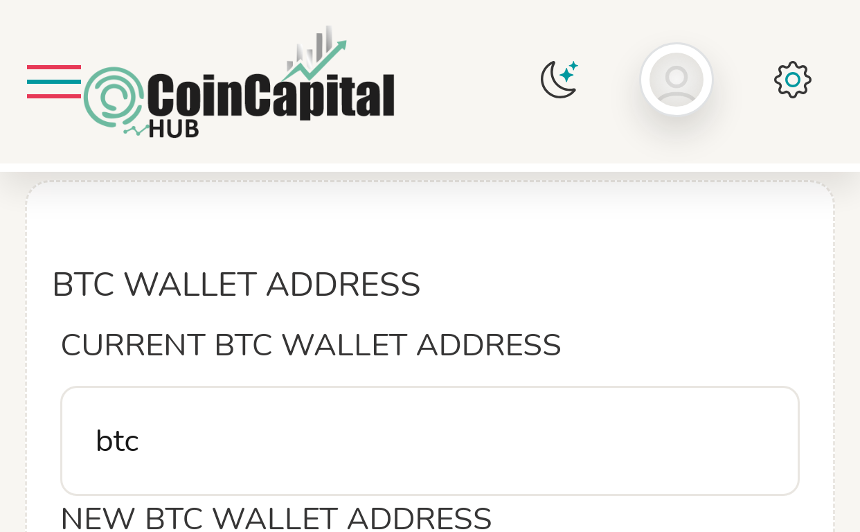 Update Wallet Address 