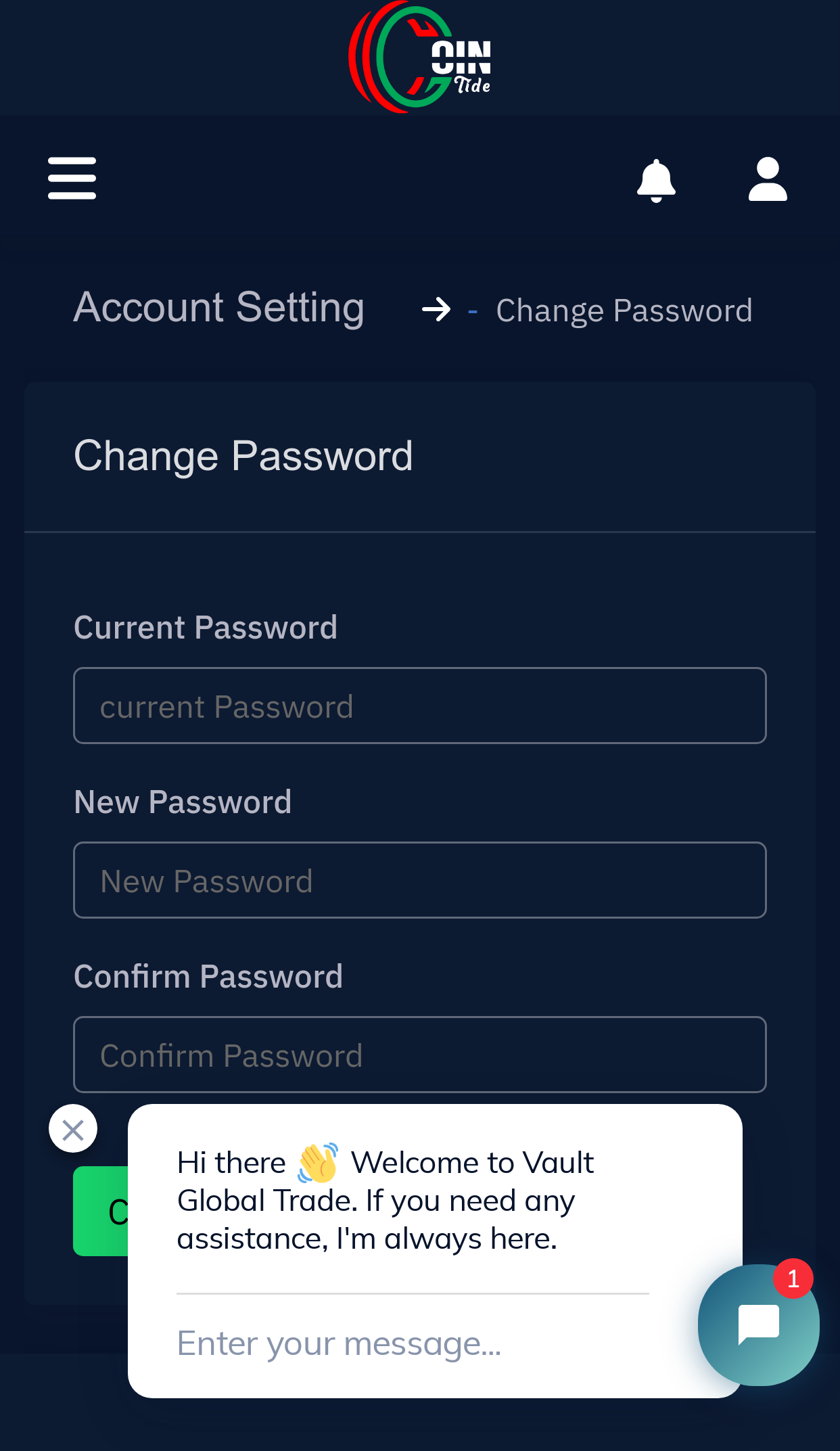 Change Password