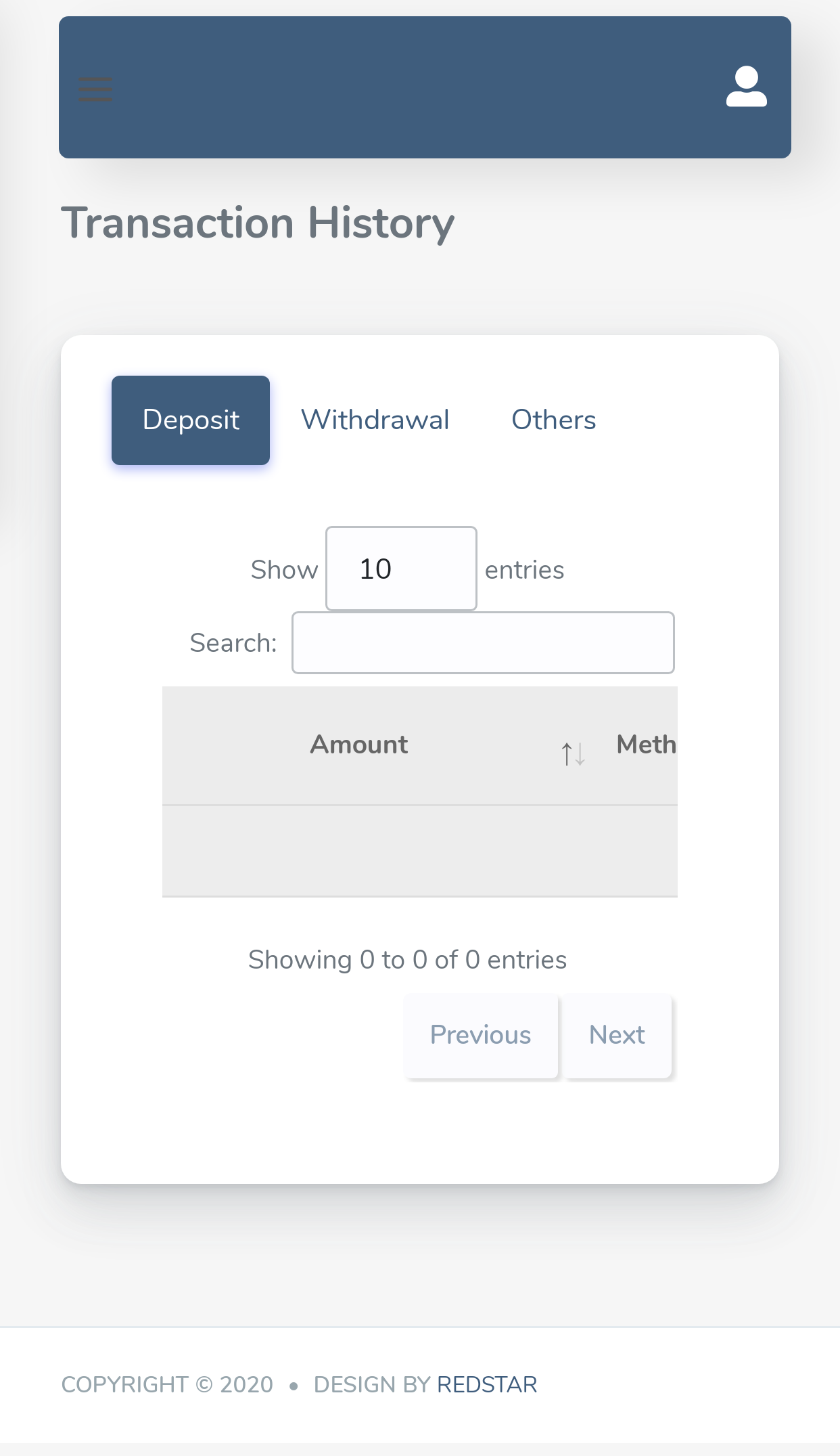 Transaction History 