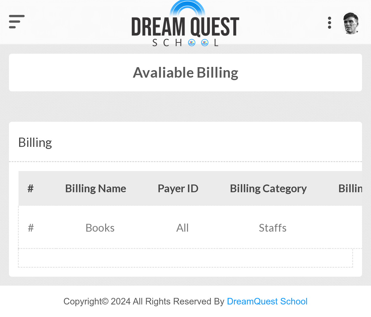 Staff-Available Billing  
