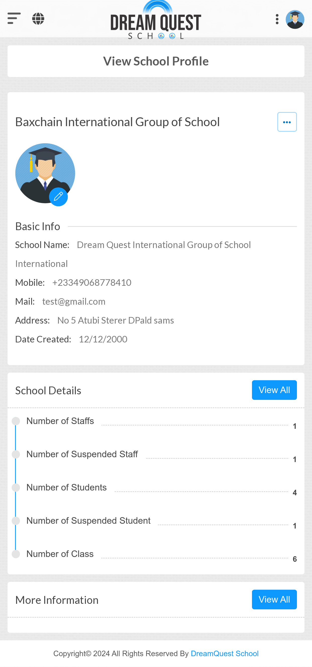 Institution Information 