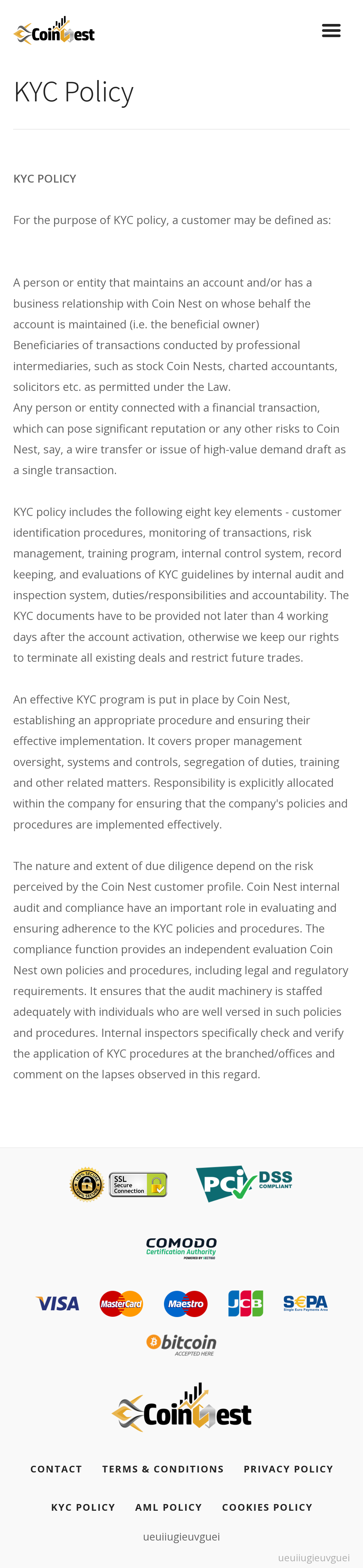 KYC Policy 