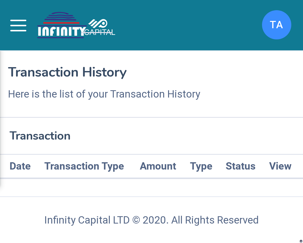 Transaction History  