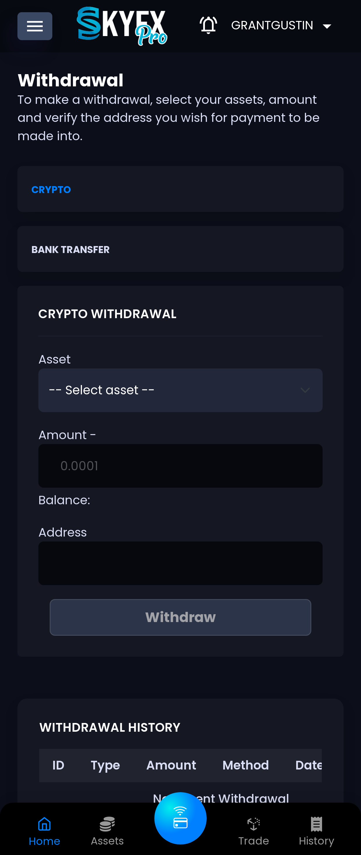 Withdraw