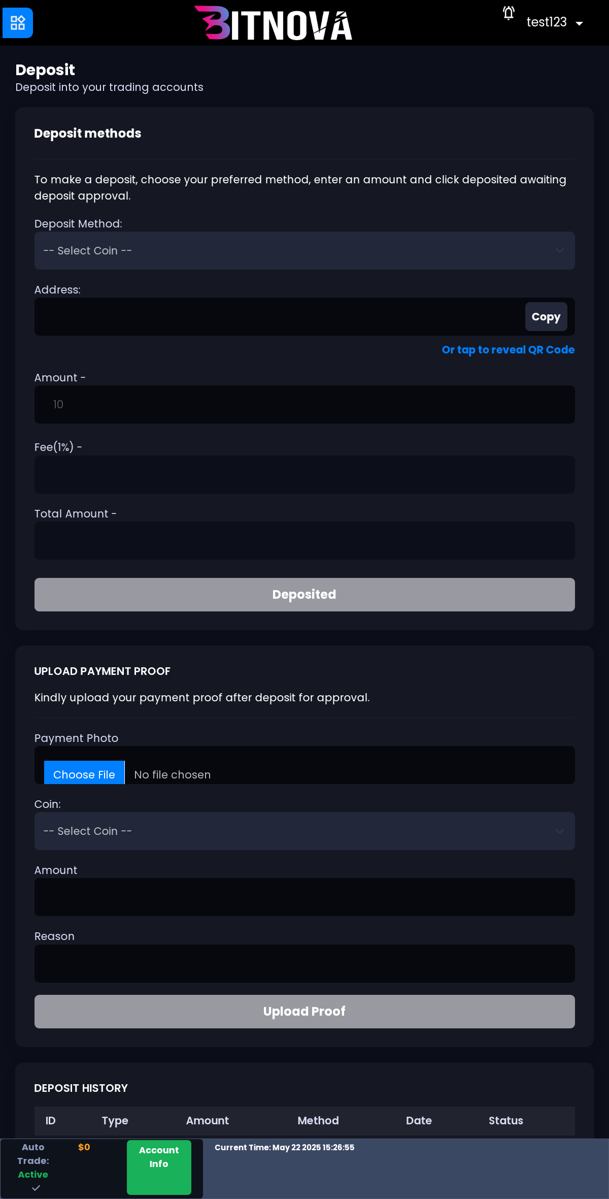 deposit