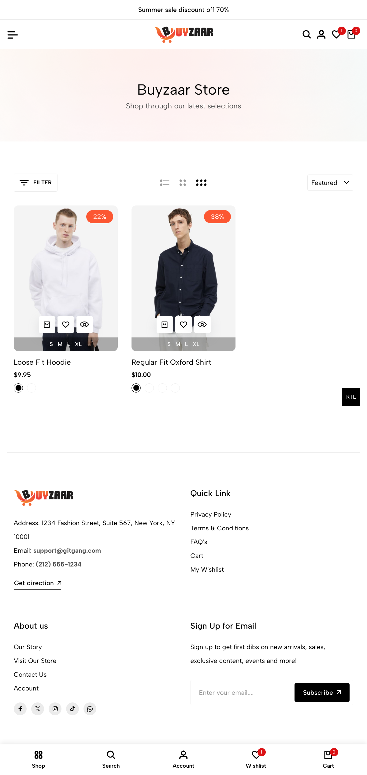 Men's Top Wear