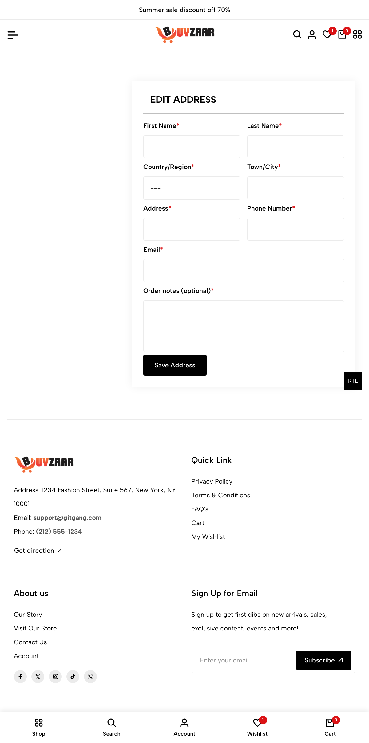 address