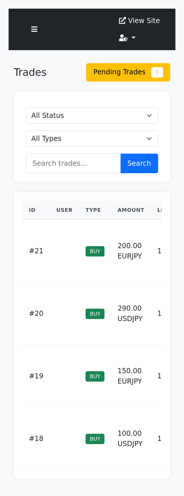 trades