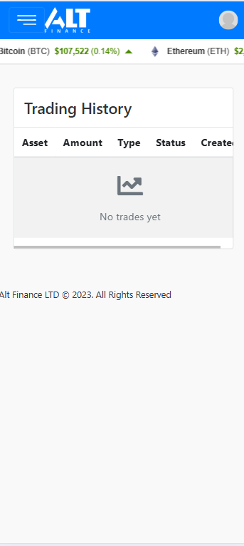 trade history